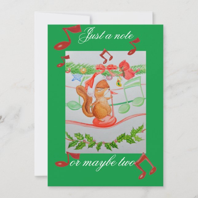 Une carte de Noël d'un petit-fils (Devant)