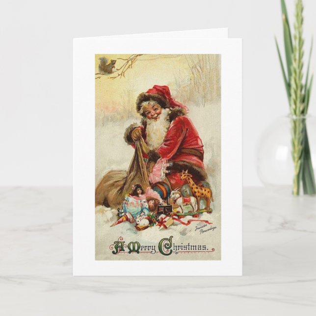 Une carte de Noël elfique (Devant)