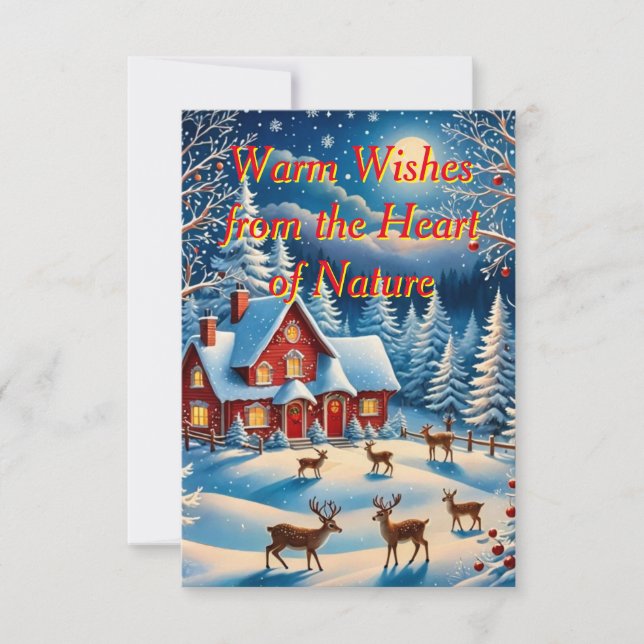 Une carte de Noël fantaisiste (Devant)