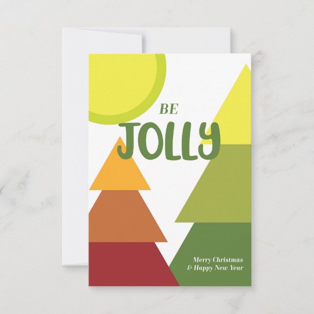 Une carte de Noël joyeuse. (Devant)