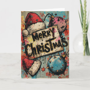 Une carte de Noël punk