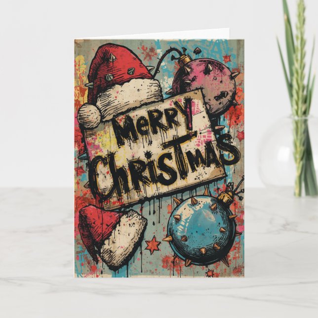 Une carte de Noël punk (Devant)