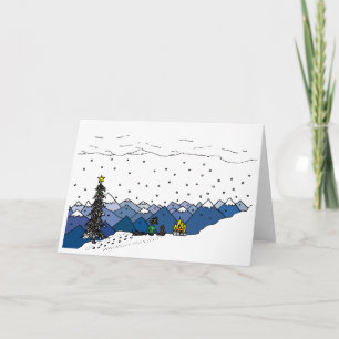 Une carte de Noël très brillante