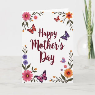 Une carte de printemps pour maman