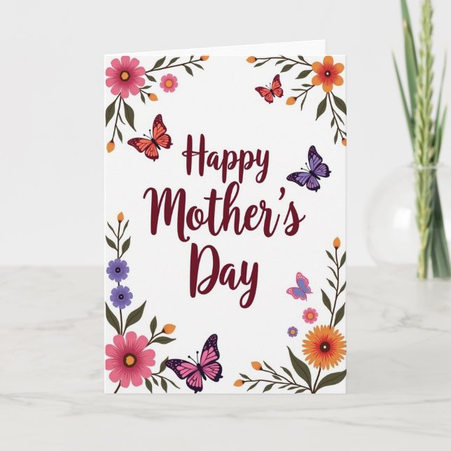 Une carte de printemps pour maman (Devant)