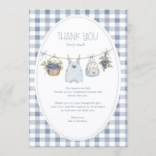 Une carte de remerciement pour Baby Shower A Berry