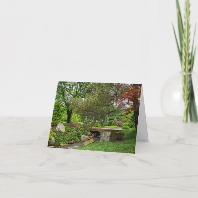 Une Carte de remerciements de promenade de printem (Devant)