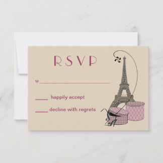 Une Carte De Réponse Soirée À Paris