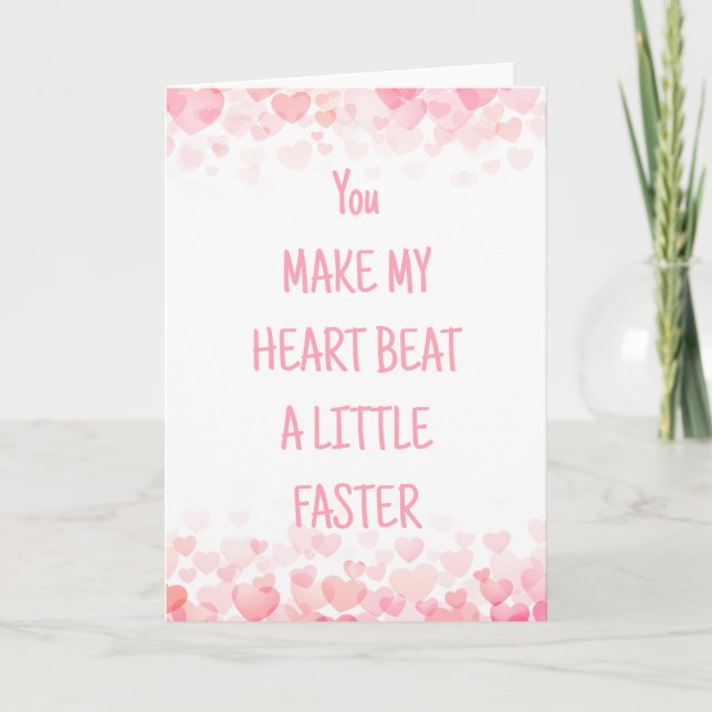 Une carte de Saint-Valentin qui fait battre mon cœ (Devant)