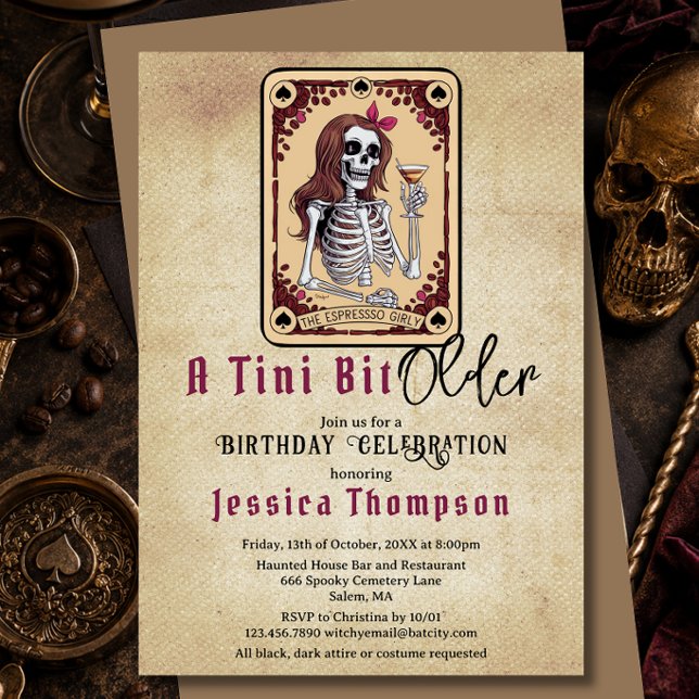 Une carte de tarot d'anniversaire Halloween Un peu (Créateur téléchargé)