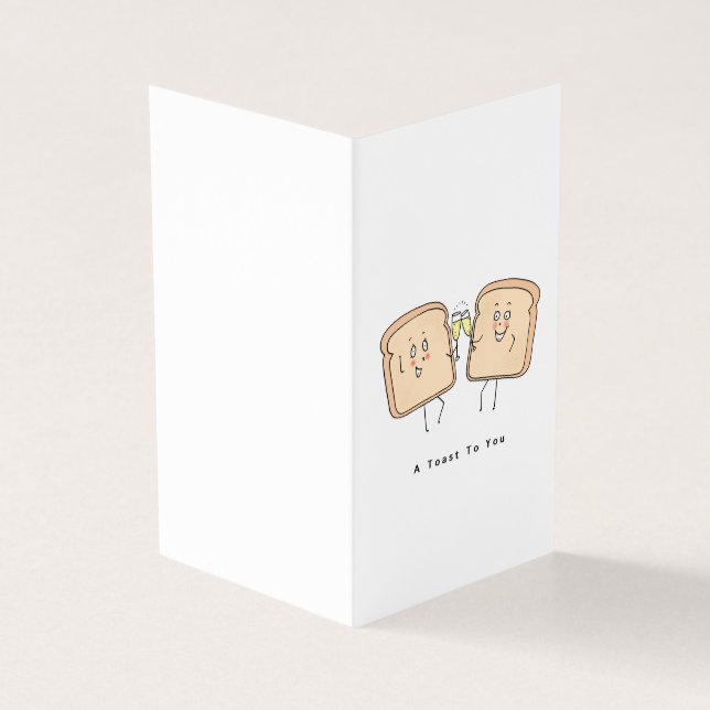 Une carte de toast pour vous, tranche de pain gril (Outside)
