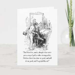 Une carte de Un chant de Noël