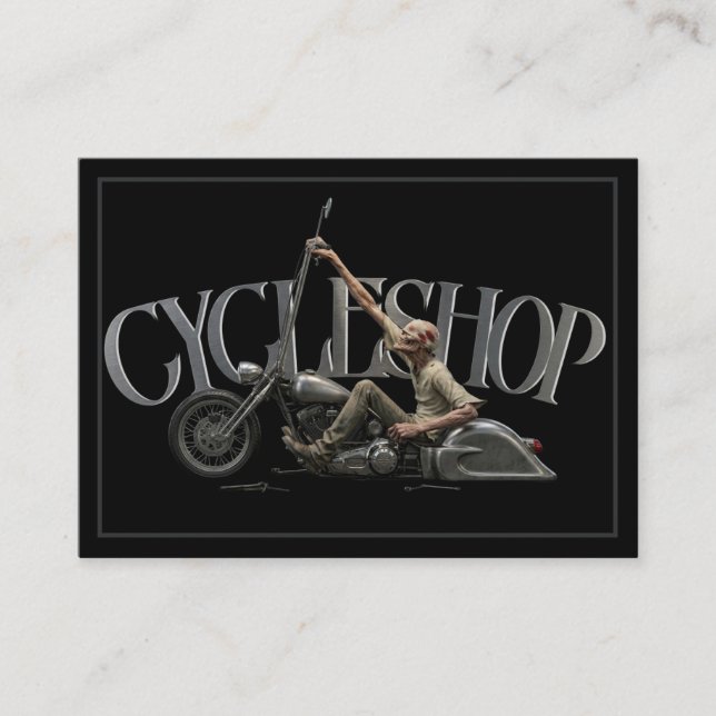 Une carte de visite de moto (Devant)