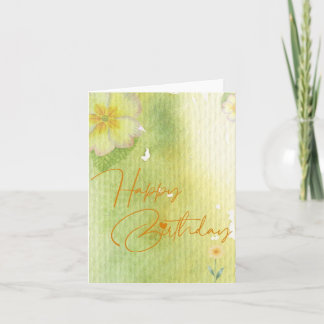 Une carte de vœux d'anniversaire pour réchauffer l