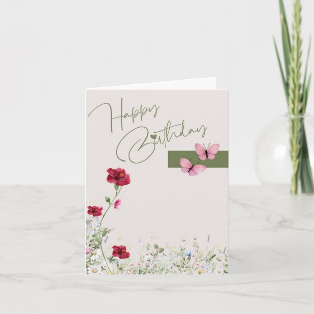 Une carte de vœux d'anniversaire pour réchauffer l (Devant)