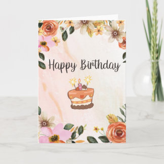 Une carte de vœux d'anniversaire pour réchauffer l