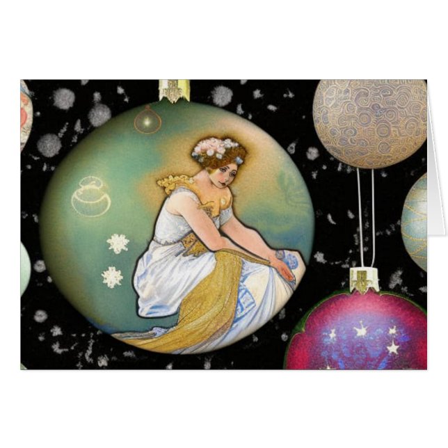 Une carte de voeux de Noël avec vos mots (Devant horizontal)