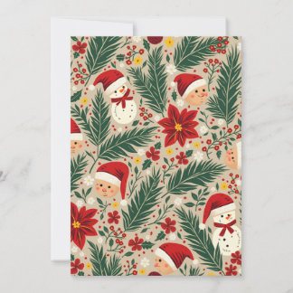 Une carte de voeux de Noël cosy