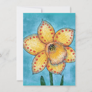 Une Carte De Voeux Dotty Daffodique
