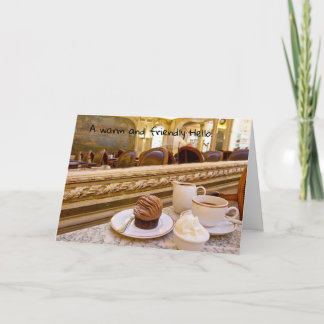 Une carte de voeux Hello