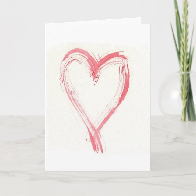 Une carte de vœux ou carte de note de cœur gratté (Devant)