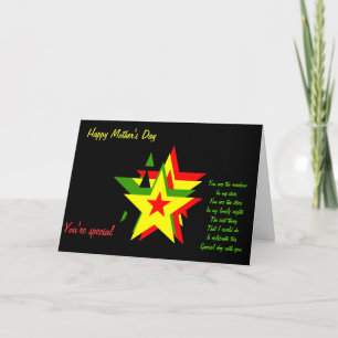 Une carte de voeux spéciale pour la fête des mères