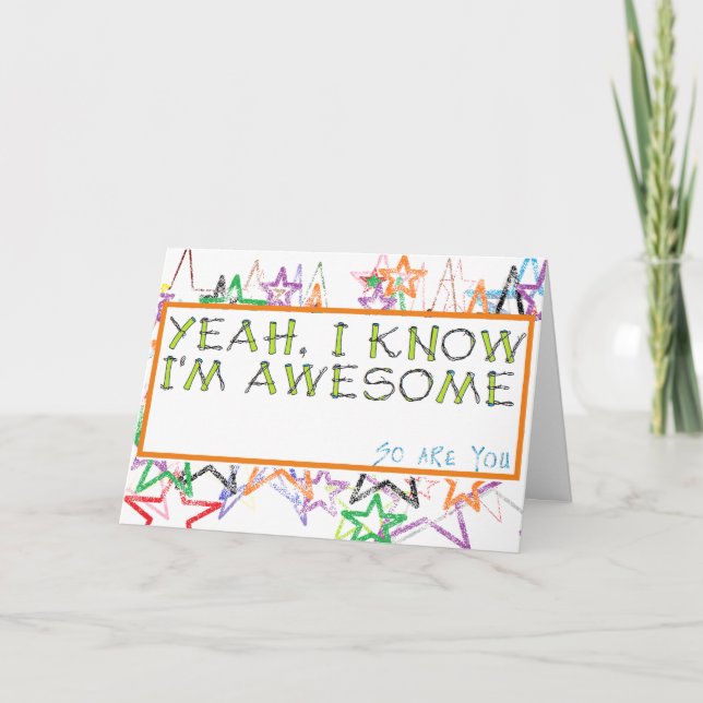 Une carte de voeux unique pour les diplômes ou l'a (Devant)