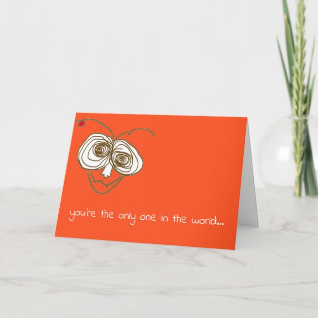 Une carte drôle qui dit que tu es spéciale et je s (Devant)