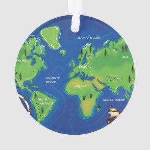 Une Carte du monde.