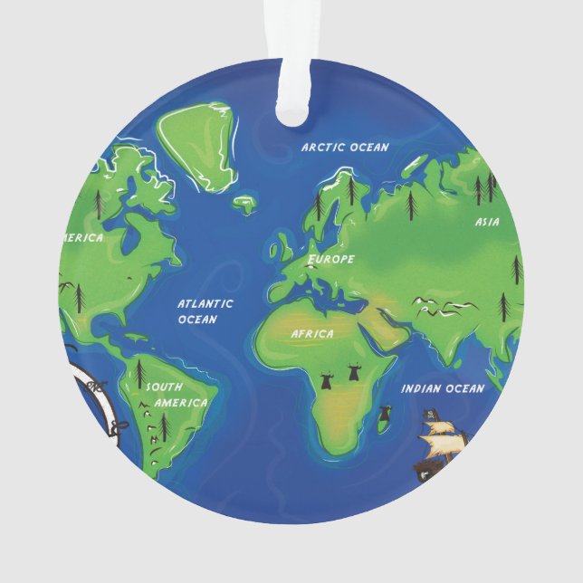 Une Carte du monde. (dos)