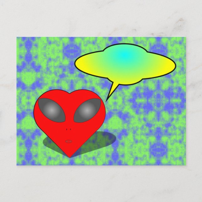 Une carte hors du monde pour la Saint-Valentin (Devant)