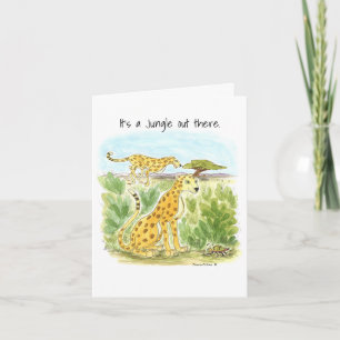 Une carte Jungle Cheetah Note Card
