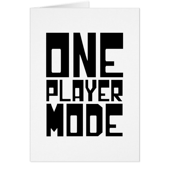 UNE CARTE MODE JOUEUR (Devant)