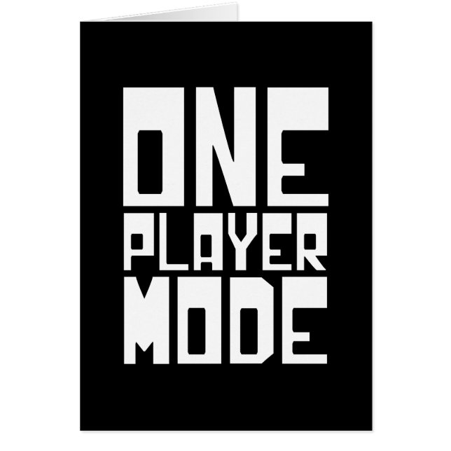 UNE CARTE MODE JOUEUR (Devant)