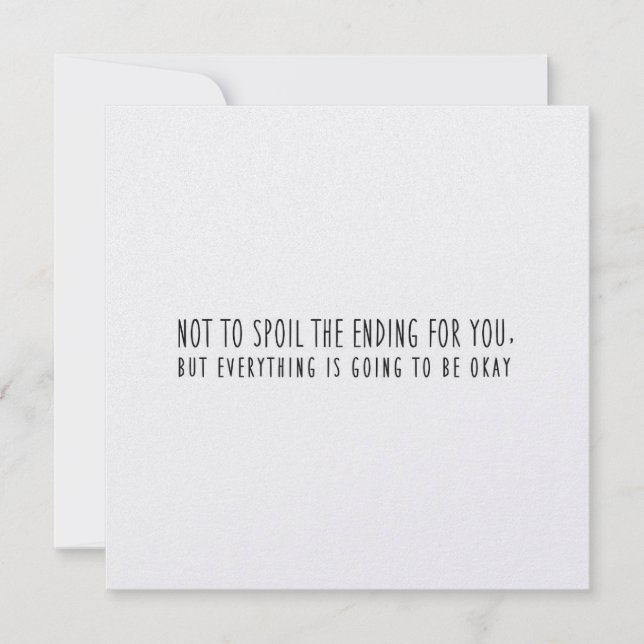 Une carte OKAY 5.25 x 5.25 (Devant)