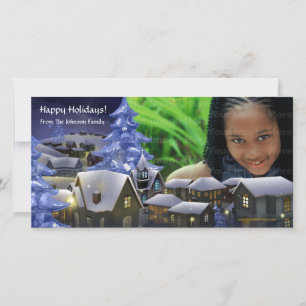 Une carte photo de pays des merveilles d'hiver