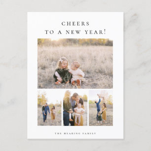 Une carte postale de jour d'année pour les fêtes