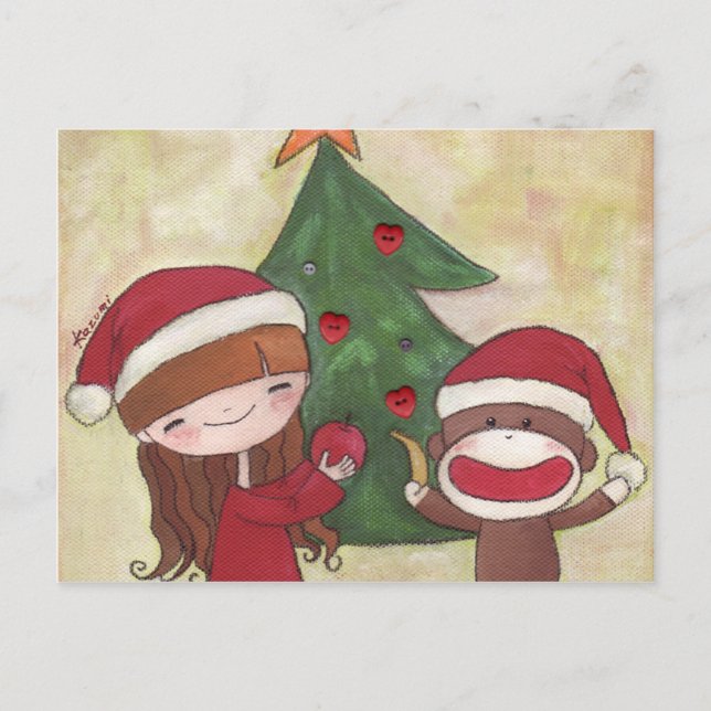 Une carte postale de Noël très joyeuse (Devant)