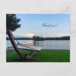 Une carte postale de remerciement pour se détendre