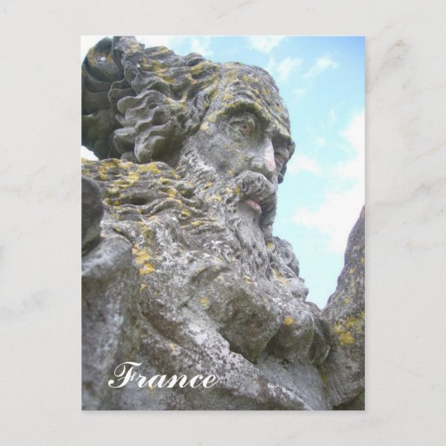 Une carte postale d'un joli statue (Devant)