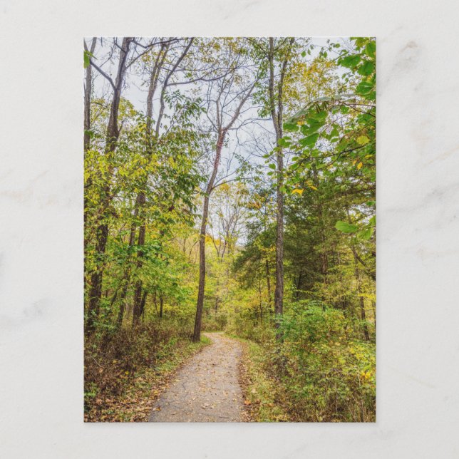 Une carte postale d'une promenade automnale de Run (Devant)