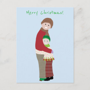 Une carte postale encombrante de Noël