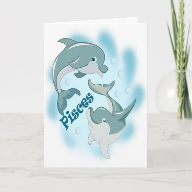 Une carte pour ceux qui sont Poissons (Devant)