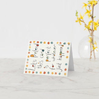 Une carte pour TOUTES les occasions.