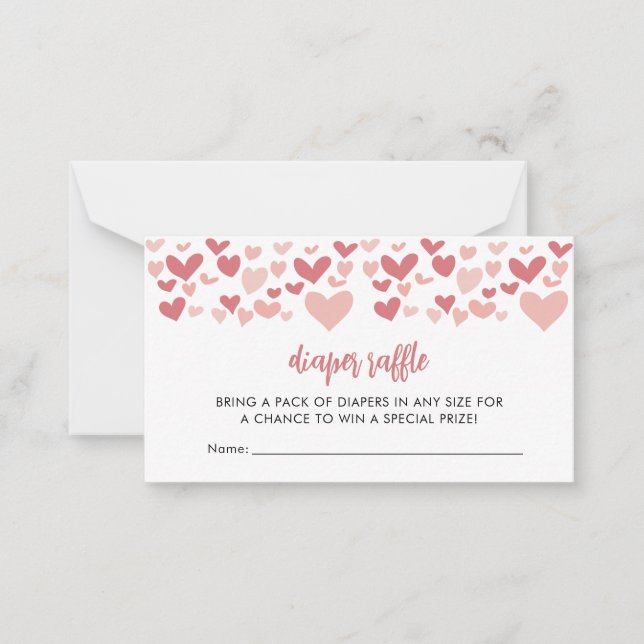 Une Carte Raffée Petit Baby shower Amoureux (Devant)