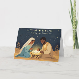 Une carte saisonnière "Un Enfant est Né"