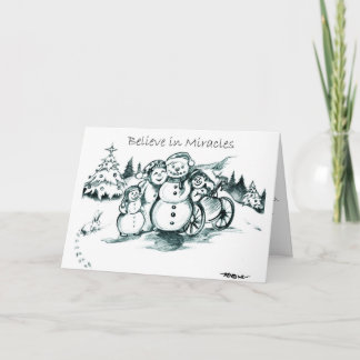 Une carte très spéciale de famille de bonhomme de