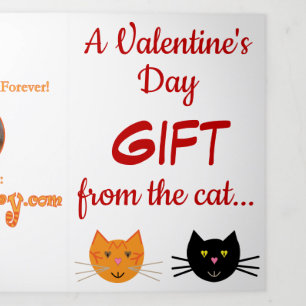 Une carte triplée de la Saint Valentin pour les am