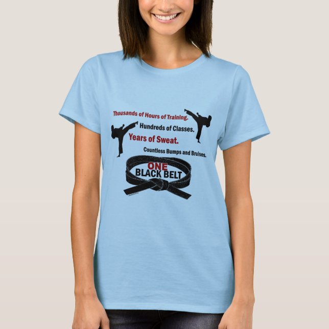 UNE Ceinture noire 1 KARATE T-SHIRTS & APPAREL (Devant)