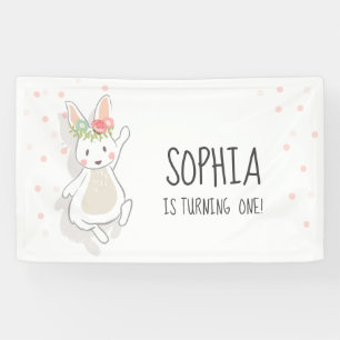 Une certaine fille rose Pâques de bannière